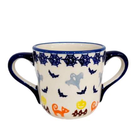 220ml Mug in Ghosts and Cats pattern