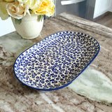 23cm Oval Platter in Bubbles pattern