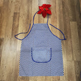 Kitchen apron in Polka Dots pattern