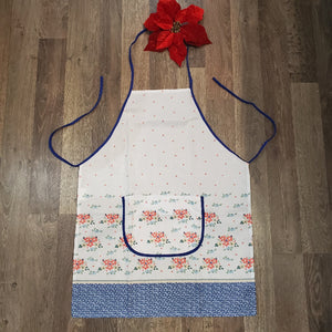 Kitchen apron in Summer Garden pattern