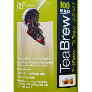 TeaBrew #2 disposable Tea bags, 100pcs.