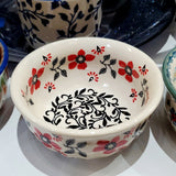 11cm Snack Bowl in Scarlet Rose pattern