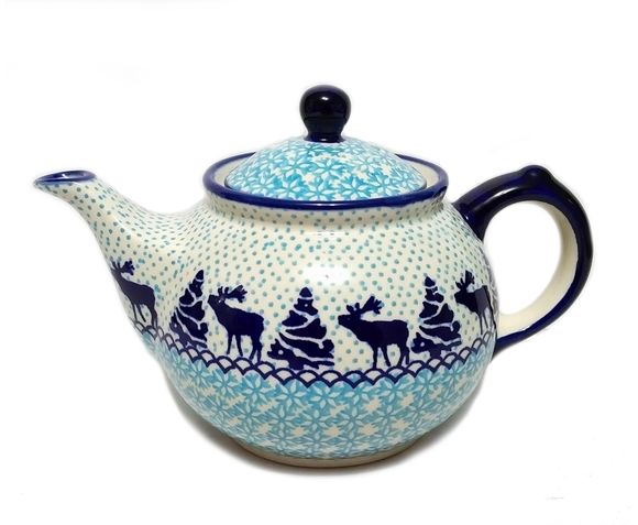 Morning teapot in Reindeer pattern