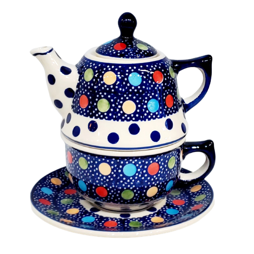 Tea for One in Fun Dots pattern