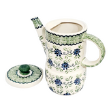 1.3L Coffee pot in Blue Clematis pattern