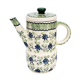 1.3L Coffee pot in Blue Clematis pattern