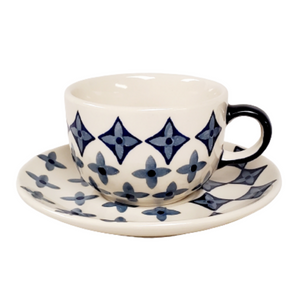 Teacup in Diamonds and Stars pattern