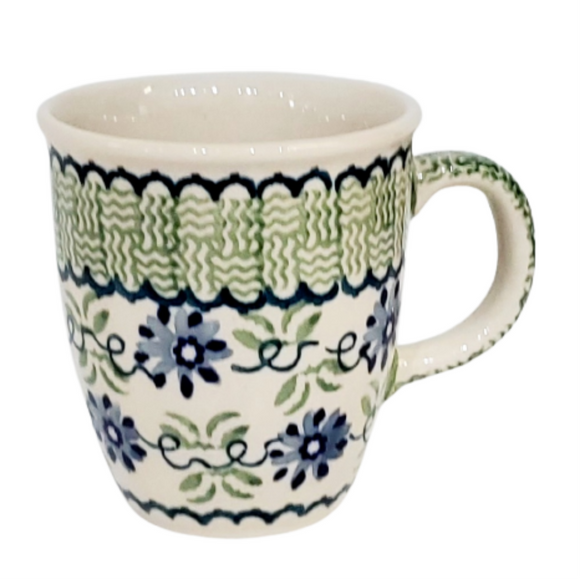 300ml Bistro Mug in Blue Clematis pattern