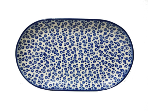 23cm Oval Platter in Bubbles pattern