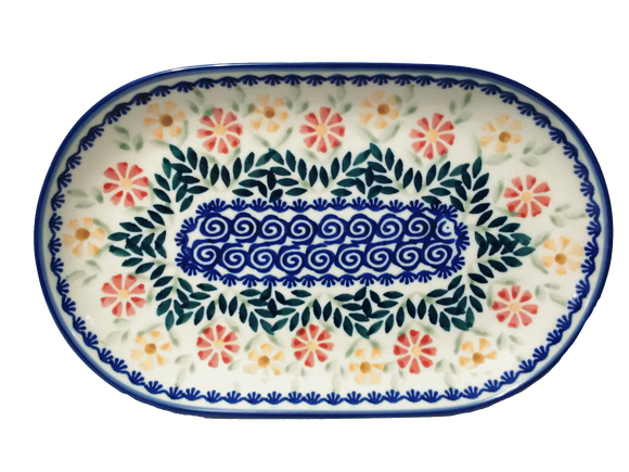 23cm Oval Platter in Spring Morning pattern