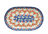 23.5cm Oval Platter in Poppy Meadow pattern
