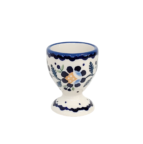 Egg cup in Blue Daisy pattern