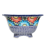 24cm Footed Bowl in Unikat Poppies Galore pattern