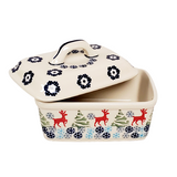 Butter box in Rudolph pattern