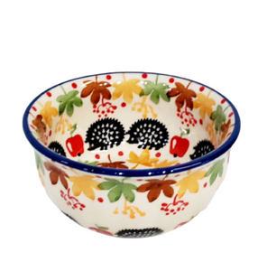 11cm Snack Bowl in Hedgehogs and Apples pattern