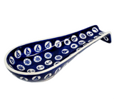 Long Spoon Rest in Nautical Blue pattern