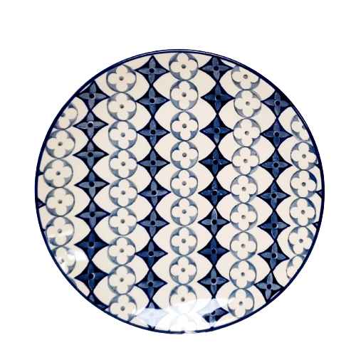 21.5cm Luncheon Plate in Blue Diamonds pattern