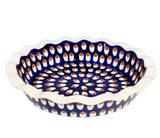 23cm Fluted Pie Dish in traditional pattern.