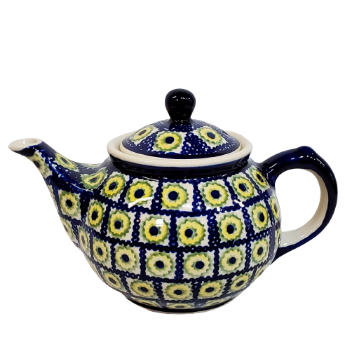 Morning teapot in Sunflower Box pattern