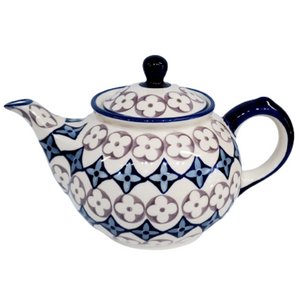 Morning teapot in Unikat Blue Diamond pattern