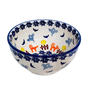 14cm Candy/ Cereal/ Soup Bowl in Ghosts and Cats pattern