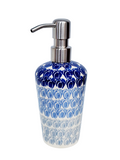 Liquid Soap Dispenser in Blue Tulip pattern