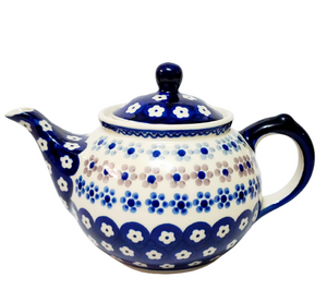 Morning teapot in Tiny Daisies pattern