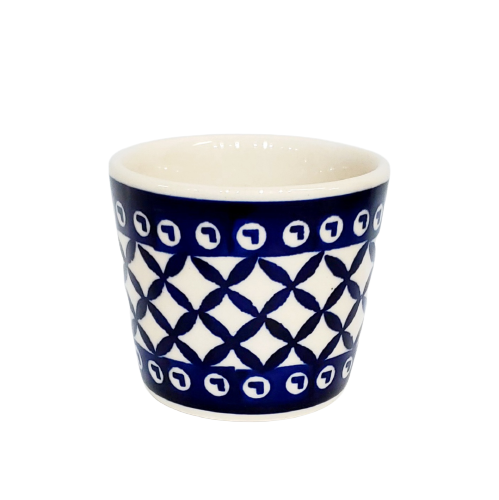 8cm Bowl in Blue Lattice pattern