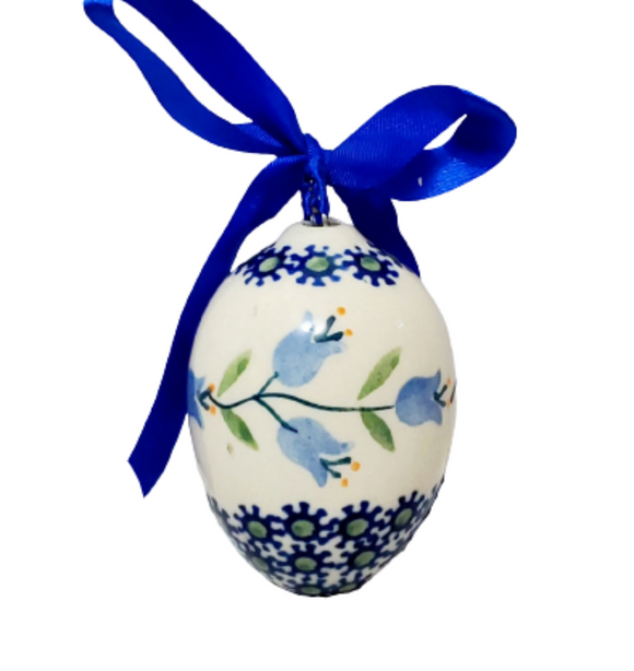 6cm Egg Ornament in Trailing Lily